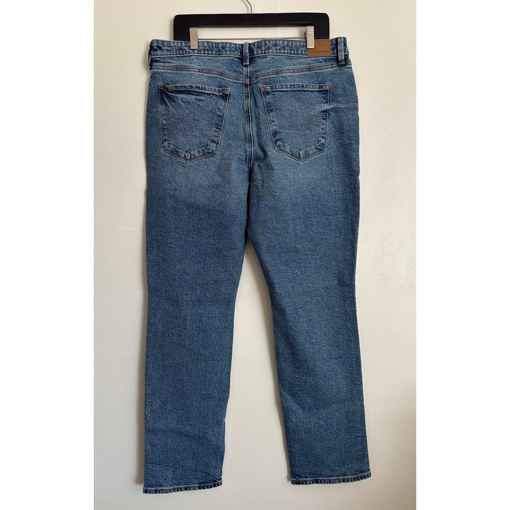 Mid Wash American Eagle High Rise Stretch Skinny Jeans 14R - Picture 3 of 5